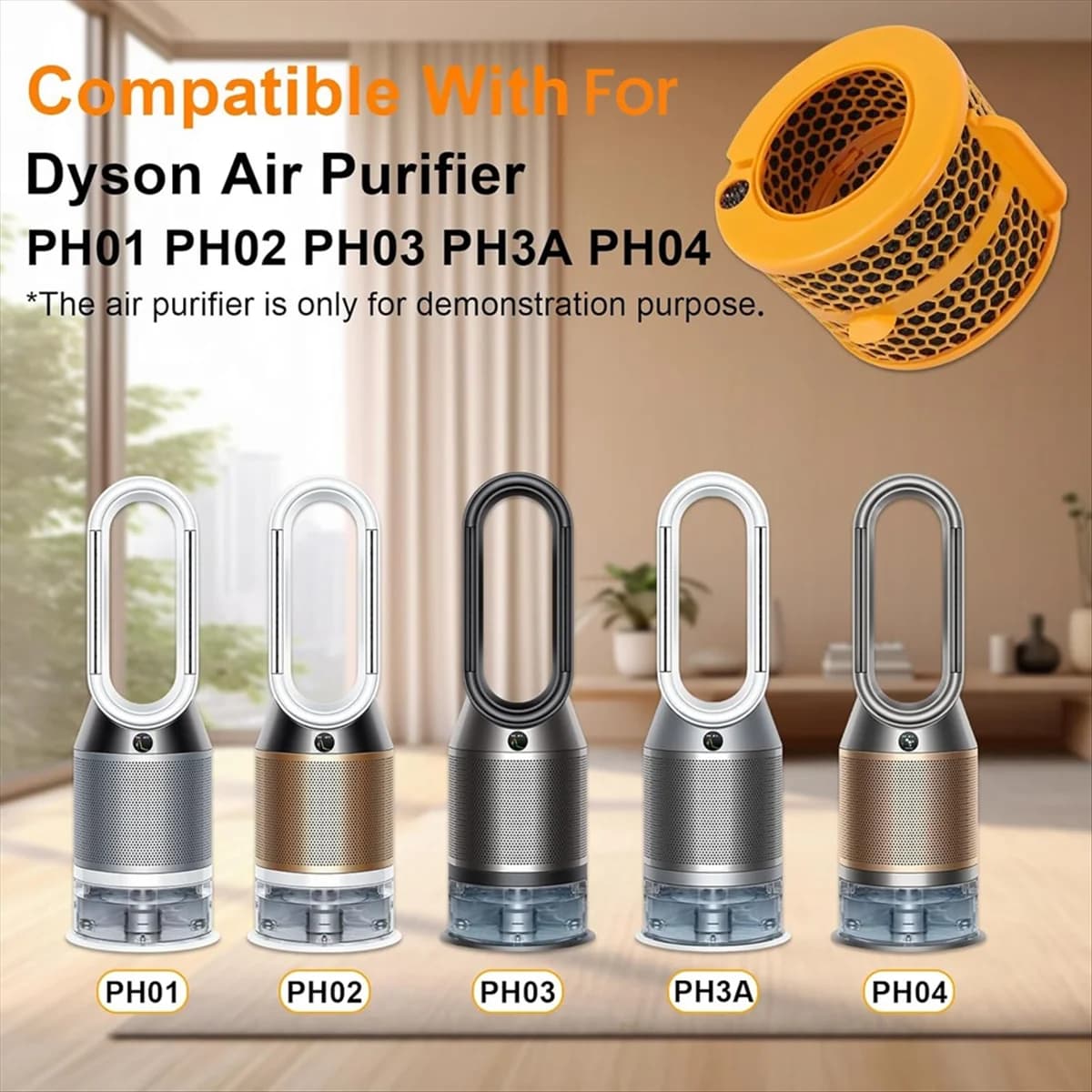 3PCS Filtro Purificatore D'aria di Ricambio per Purificatore Umidificare + Freddo PH01 PH02 PH03 PH04 PH3A Purificatori D'aria Parti