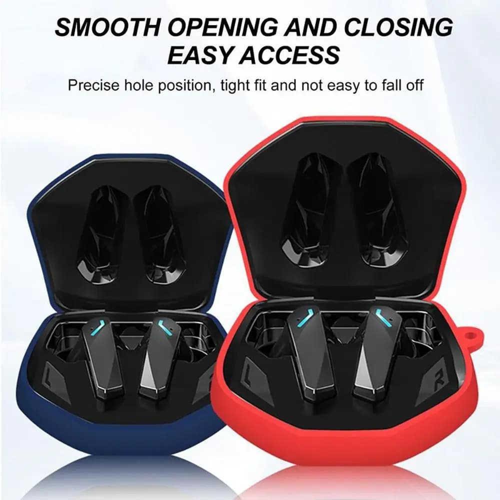Custodia per cuffie Custodia per trasporto in silicone Custodia per cuffie wireless con moschettone per Lenovo GM2 PRO