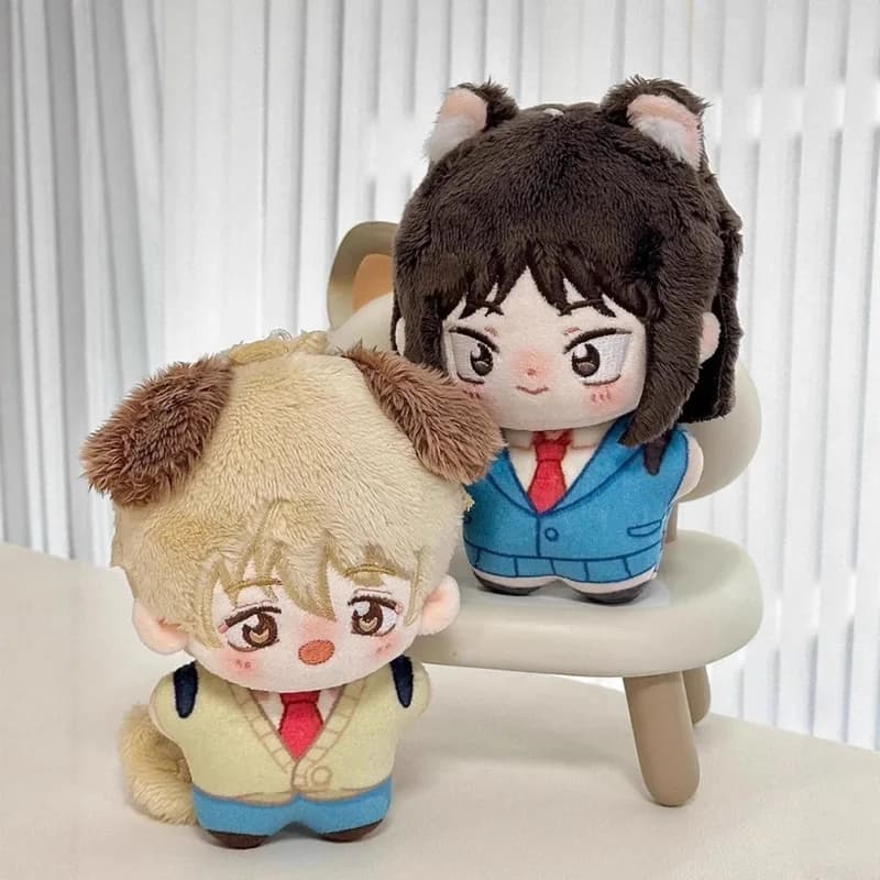 In Magazzino 10 centimetri Anime Periferiche Salta E Mocassino Iwakura Mitsumi Shima Sousuke Carino Bambola di Cotone Ventole Regalo Di Compleanno Ornamento Giocattolo