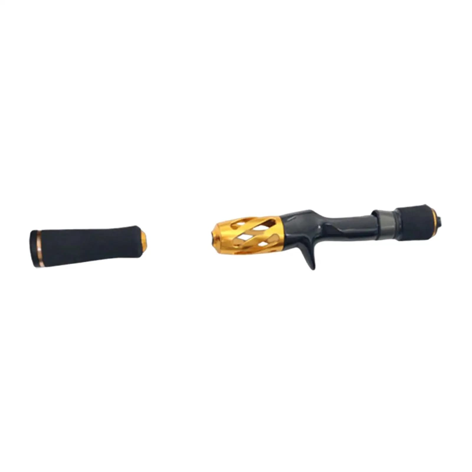 Jigging Fishing Rod Handle Kit Accessories Metal Hollowed Out Grip Stylish Comfortable Non Slip Reel Seat Repair DIY Building