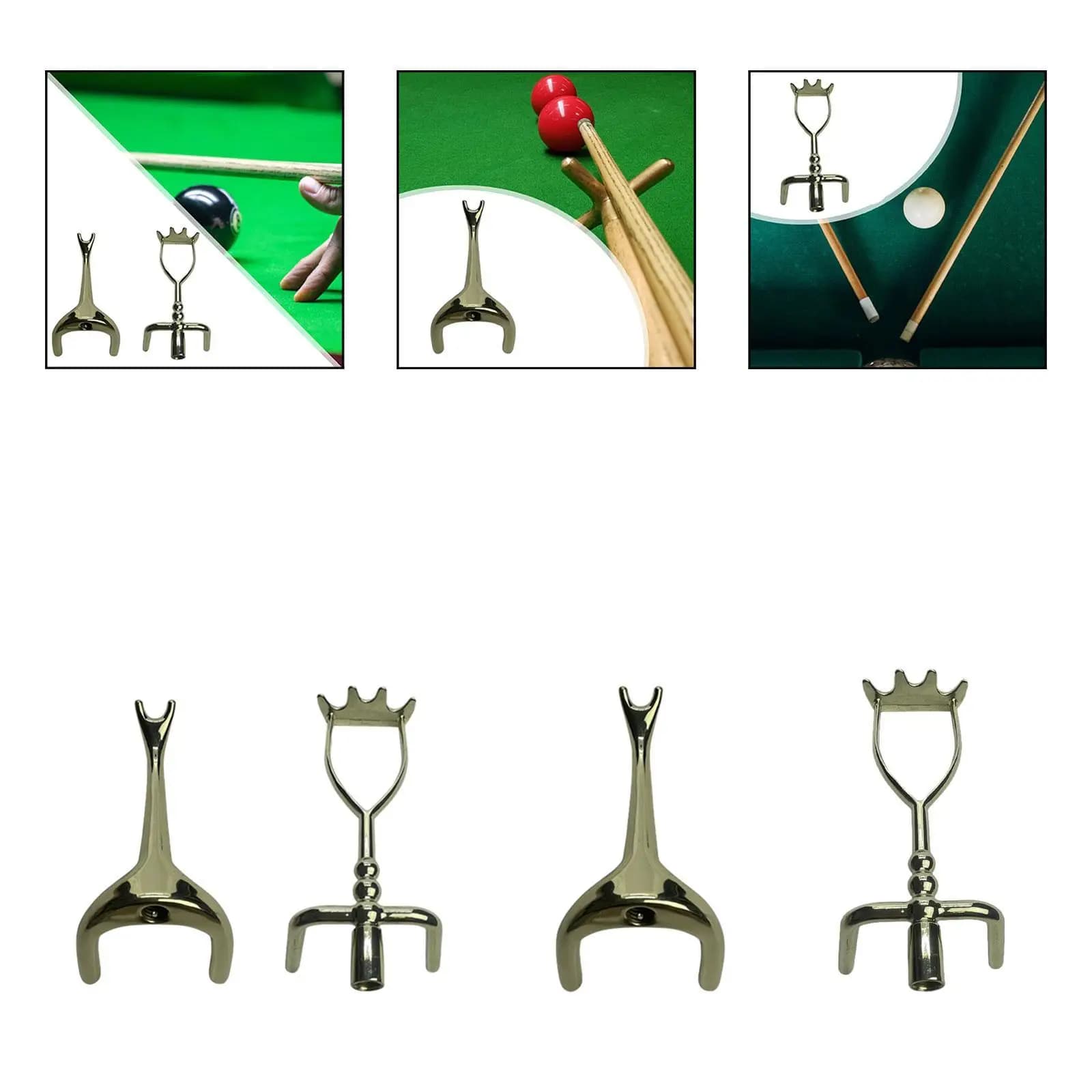 Testa del ponte da biliardo per piscina Telaio per asta da biliardo leggero in lega di zinco Ponte per stecca da biliardo per giochi Club Party Home Sports