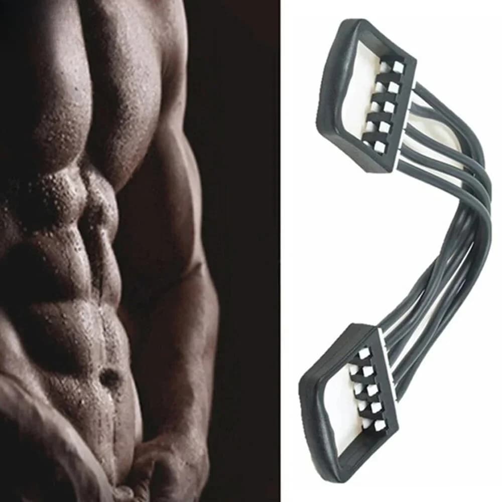 New Full Body Training Set: Petto Expander with 5 Removable Resistance Bands for Pilates, Spins, Muscle Training - Strength