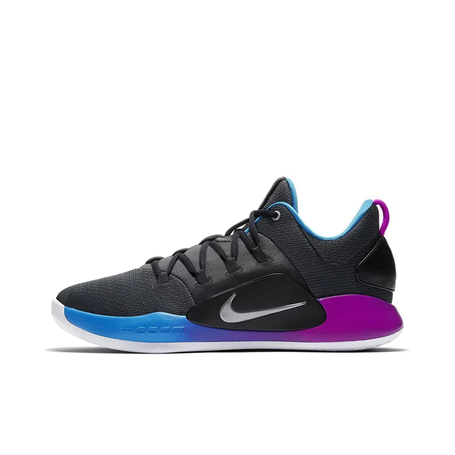 Nike Hyperdunk X Basketball Shoes Unisex Low Top Black/Blue/Purple AR0464-004