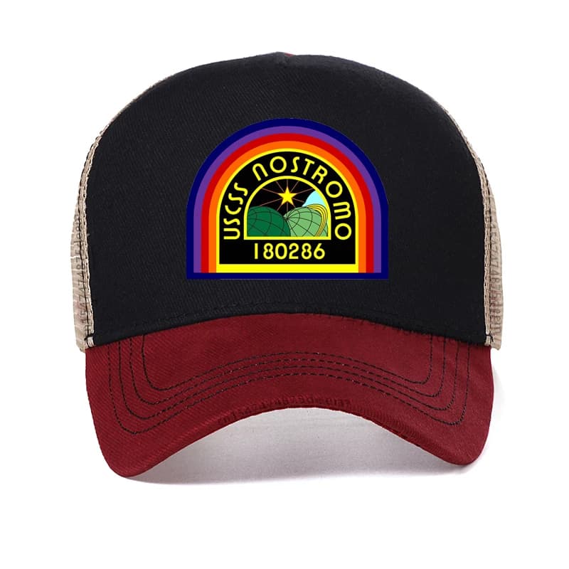 Cappellino da Baseball Space Force Explore Covenant USCSS Nostromo con Ali di Volo e Distintivo Blu da Ufficiale, Cappello Estivo da Uomo in Rete Traspirante