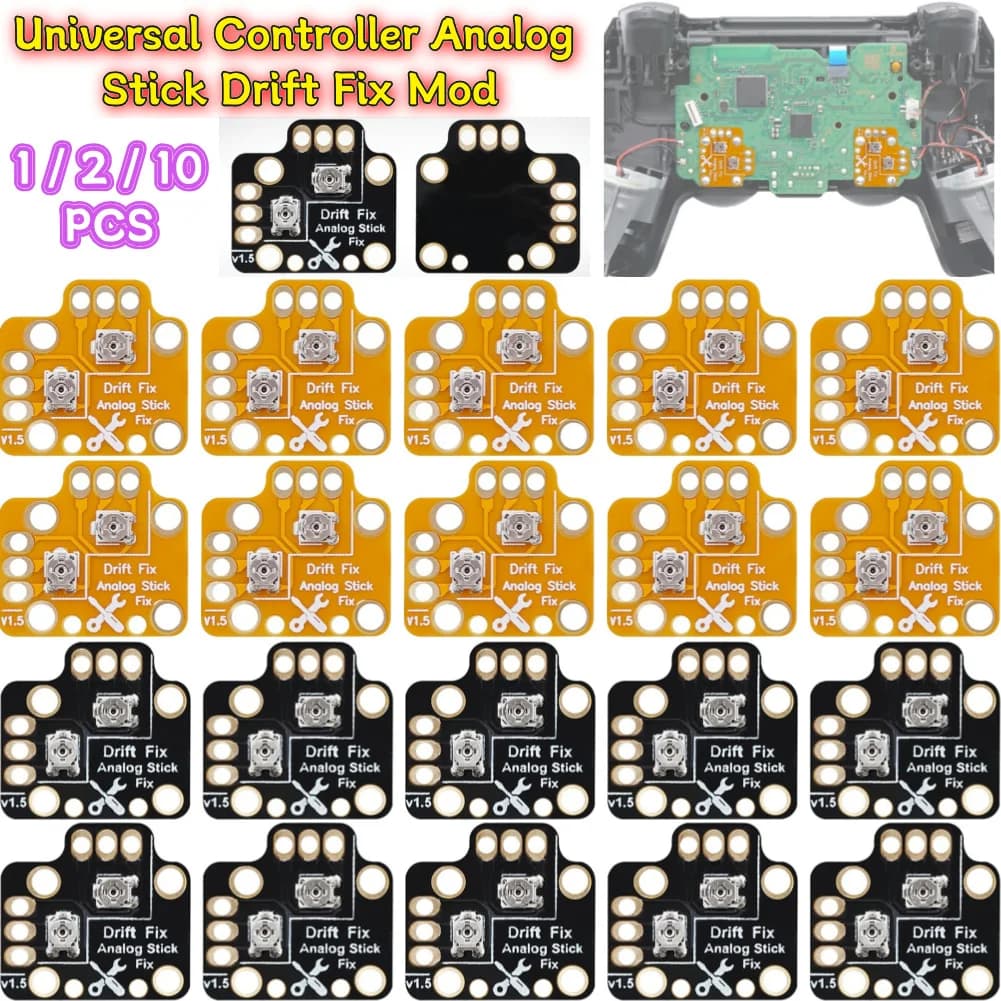 1/2/10 Pezzi Modifica Riparazione Drift Stick Analogico Controller, Piastra di Calibrazione Thumbstick per PS4/PS5/Xbox One/Xbox Series S/X