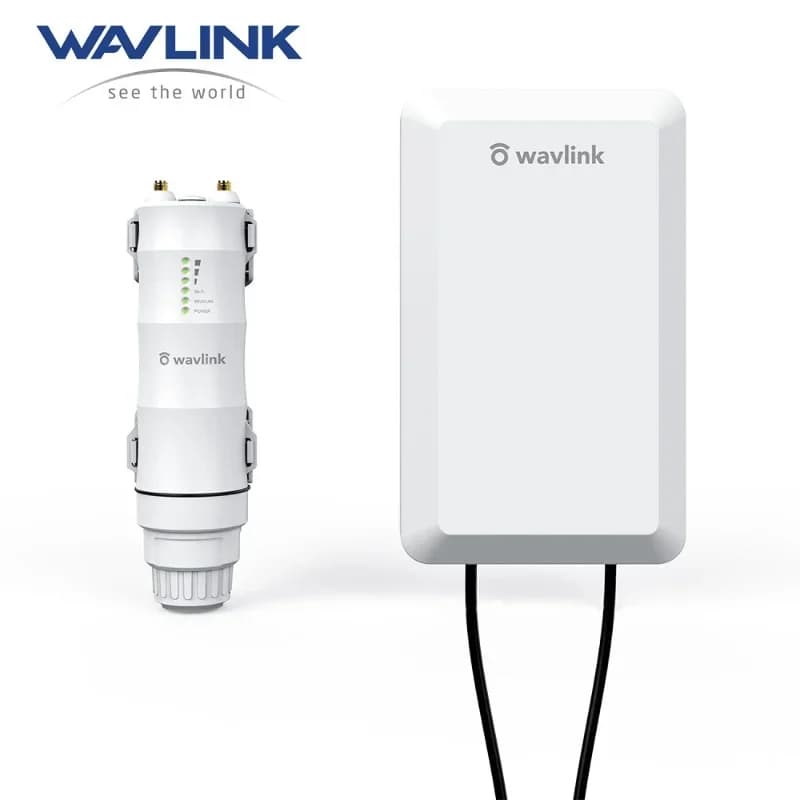 Wavlink WN570HP2 Wireless 2.4GHz 300Mbps Long Range Outdoor Wi-Fi Range Extender AP/Repeater CPE Kit for PtP & PtMP Transmission
