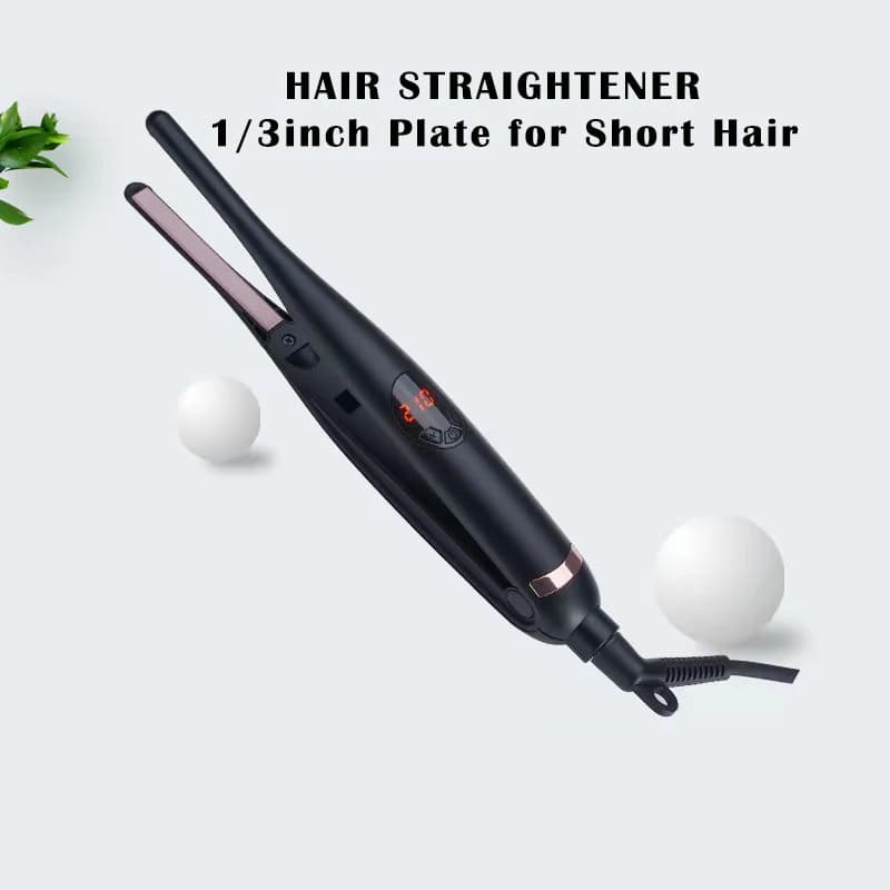 Hair plate 2 in 1, iron hair and professional ceramic hair curler for short hair, for women and men, hairspray