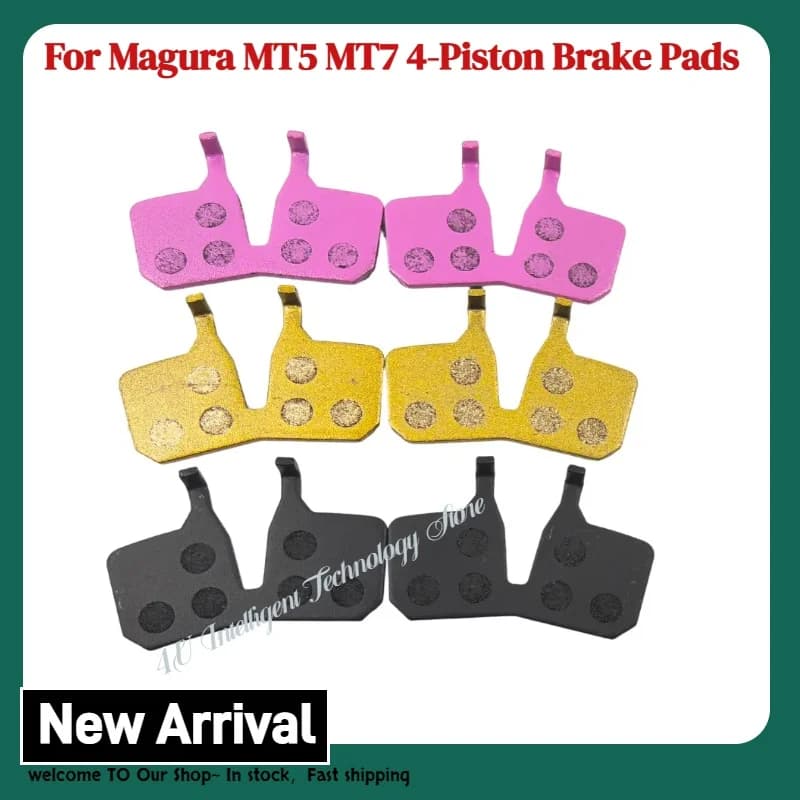 Per Magura MT5 MT7 Pastiglie freno a quattro pistoni Attrito ceramico semimetallico durevole per pastiglie freno a disco per bicicletta MTB