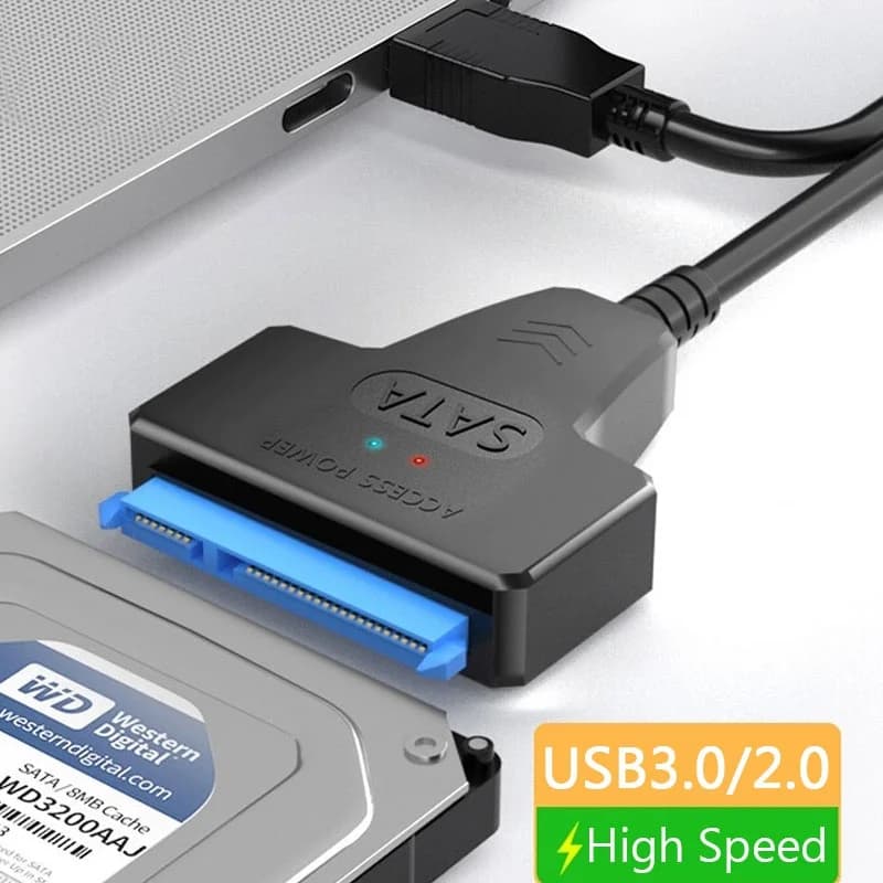 Cavo adattatore SATA a USB 3.0/2.0 Cavo da USB a SATA Supporto 22 pin 2,5 pollici HDD esterno SSD Disco rigido PC Connettore del computer adatto
