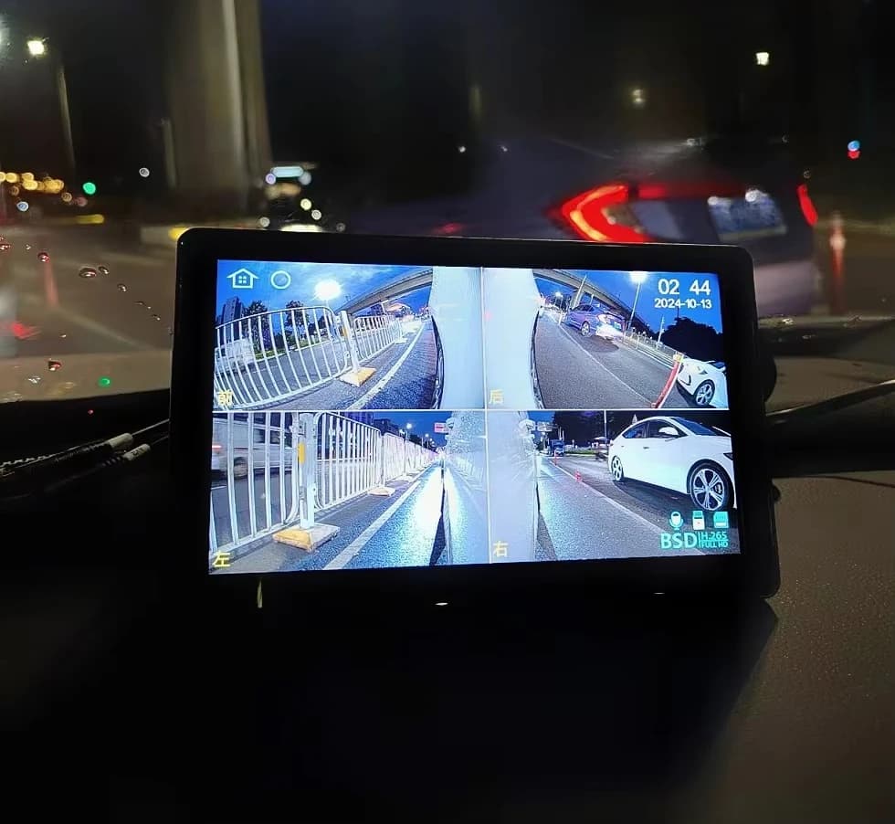 Dual lens two-in-one car blind spot door side view camera AHD 1080P manufacturer wholesale