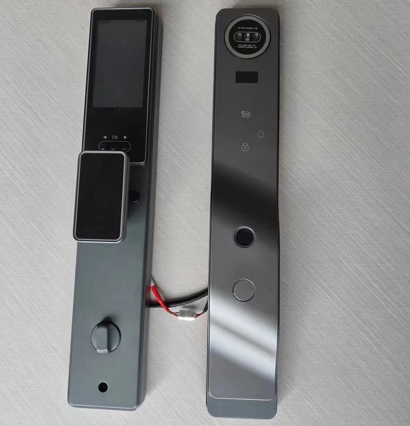 3D-Face Recognition Wifi Tuya Smart Lock with Visual Camera, Fingerprint Palm Vein Palmprint Digital Security Door Lock