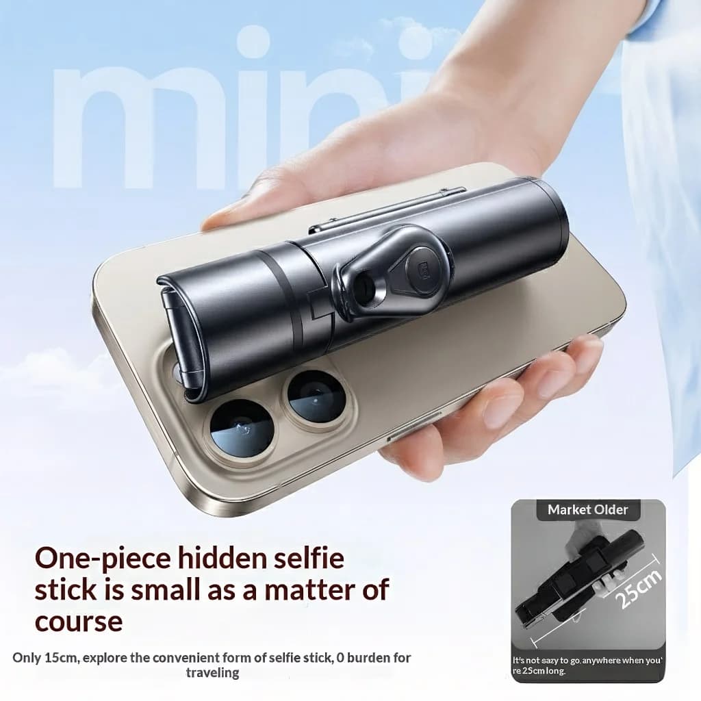 Treppiede per selfie estensibile da 43,3 pollici, dotato di telecomando, 360° ° Supporto girevole, adatto a vari smartphone