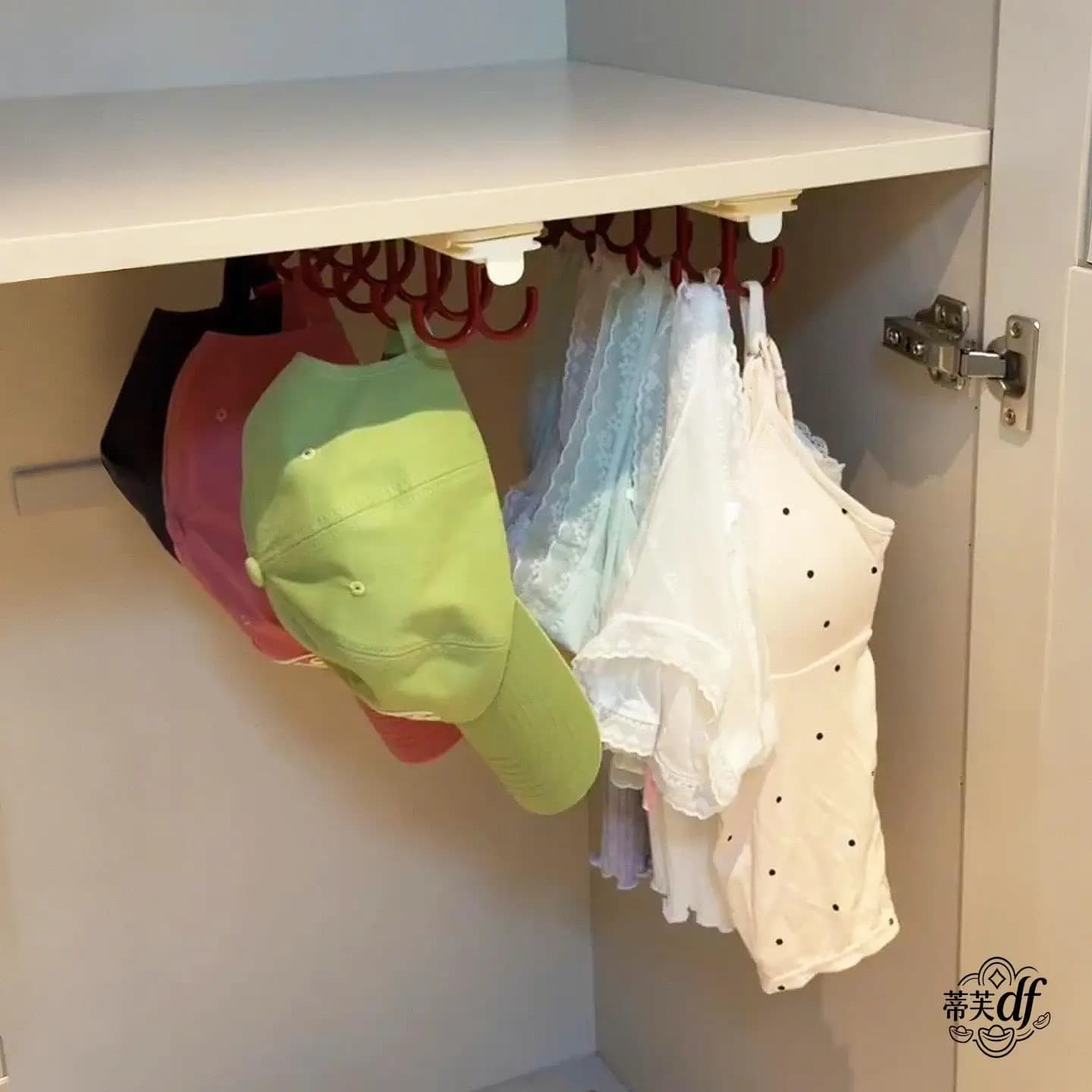 Retractable Clothes Hanger Closet Hook Dormitory Home Use Underpants Strap Multi-functional Sliding Track Storage Hook
