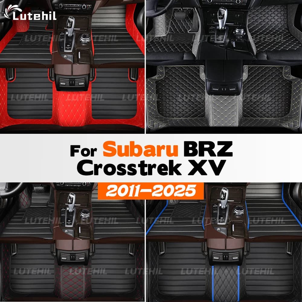 Per Subaru BRZ Crosstrek XV 2011-2025 Tappetini Auto Personalizzati Auto Rilievi Del Piede Automobile Tappeto Copertura Accessori Interni 2024