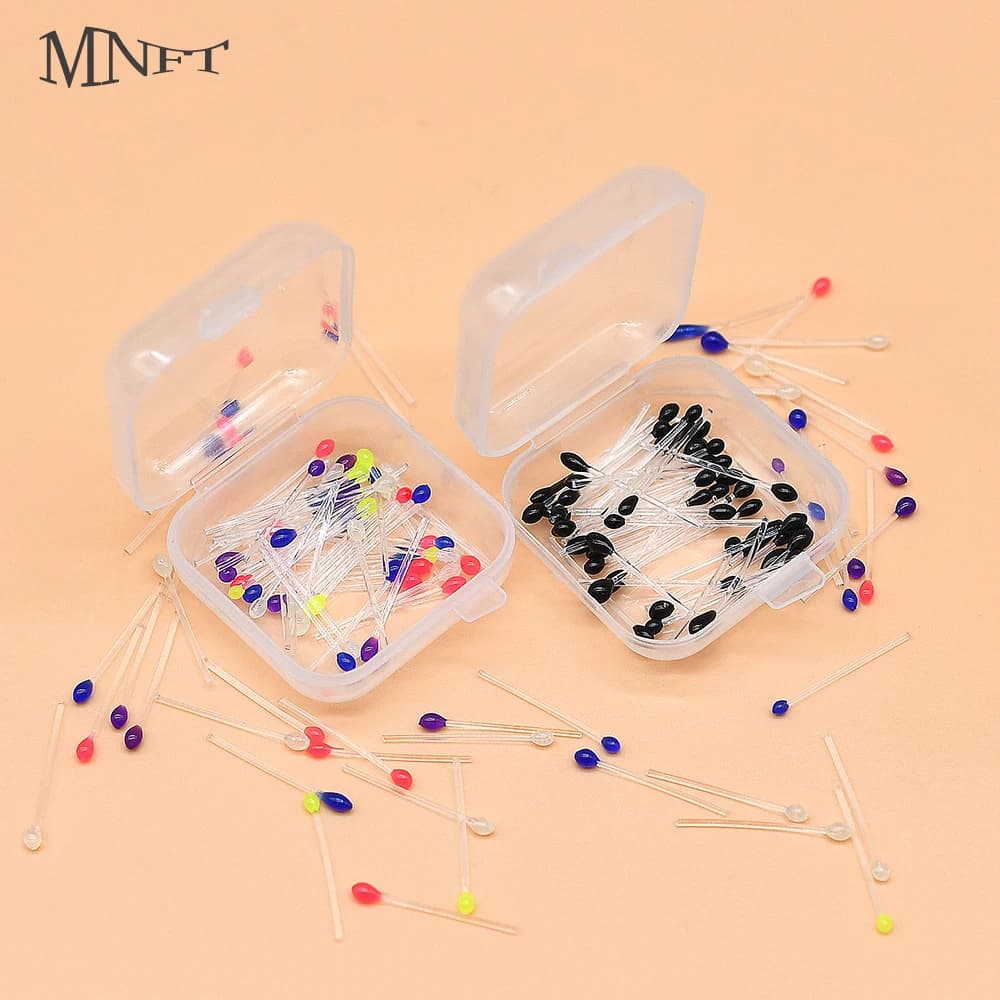 MNFT 50-piece crab eyes and light shrimps to tie flies, bait to realize small realistic DIY studies, convenient binding