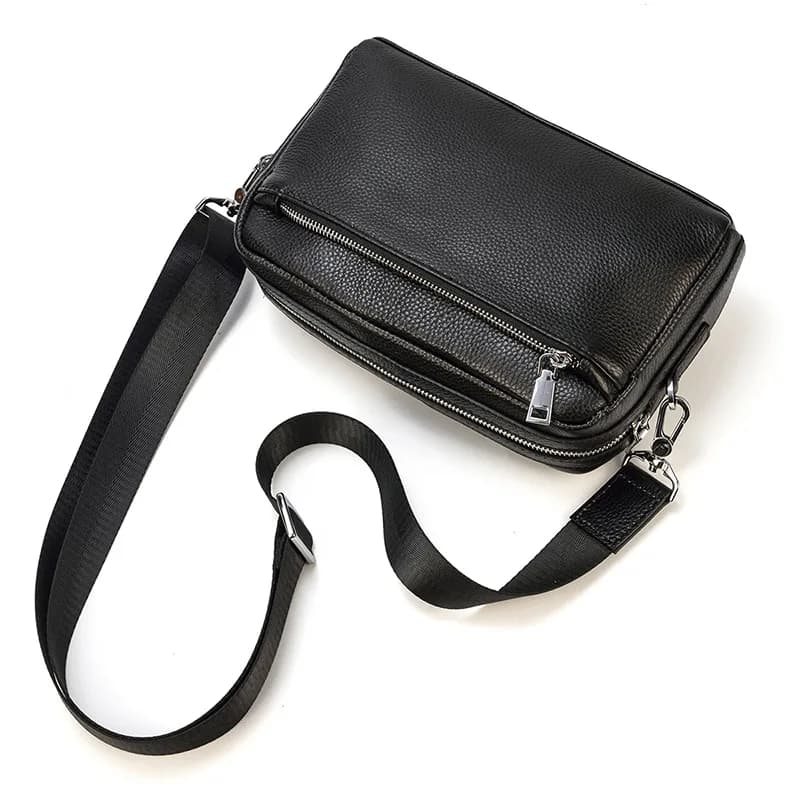 Women's Long Wallet Shoulder Bags for Men's Leather Unisex Handbags in Real Leather Wash Bag Wholesale Toiletry Bag