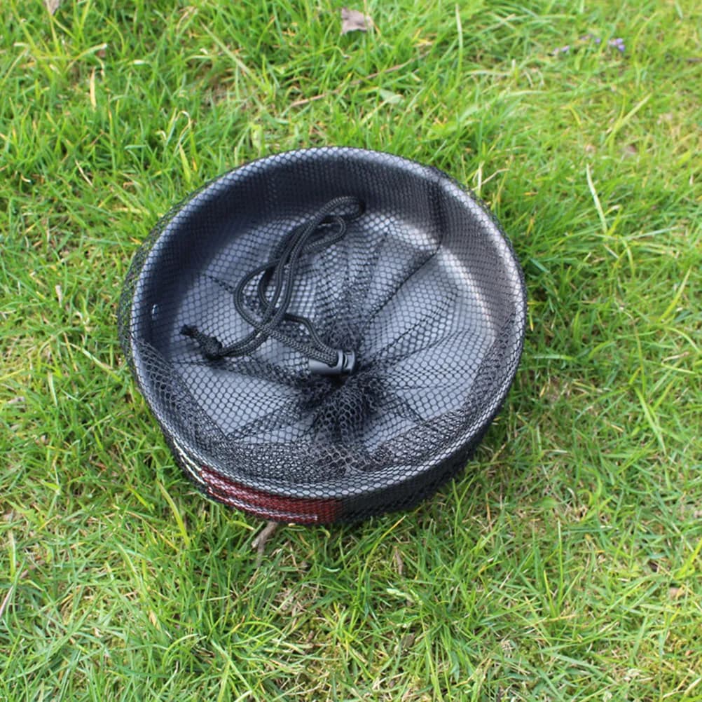Padella da Campeggio Pieghevole in Lega di Alluminio Nera, Leggera e Portatile per Uova, Pancake e Omelette