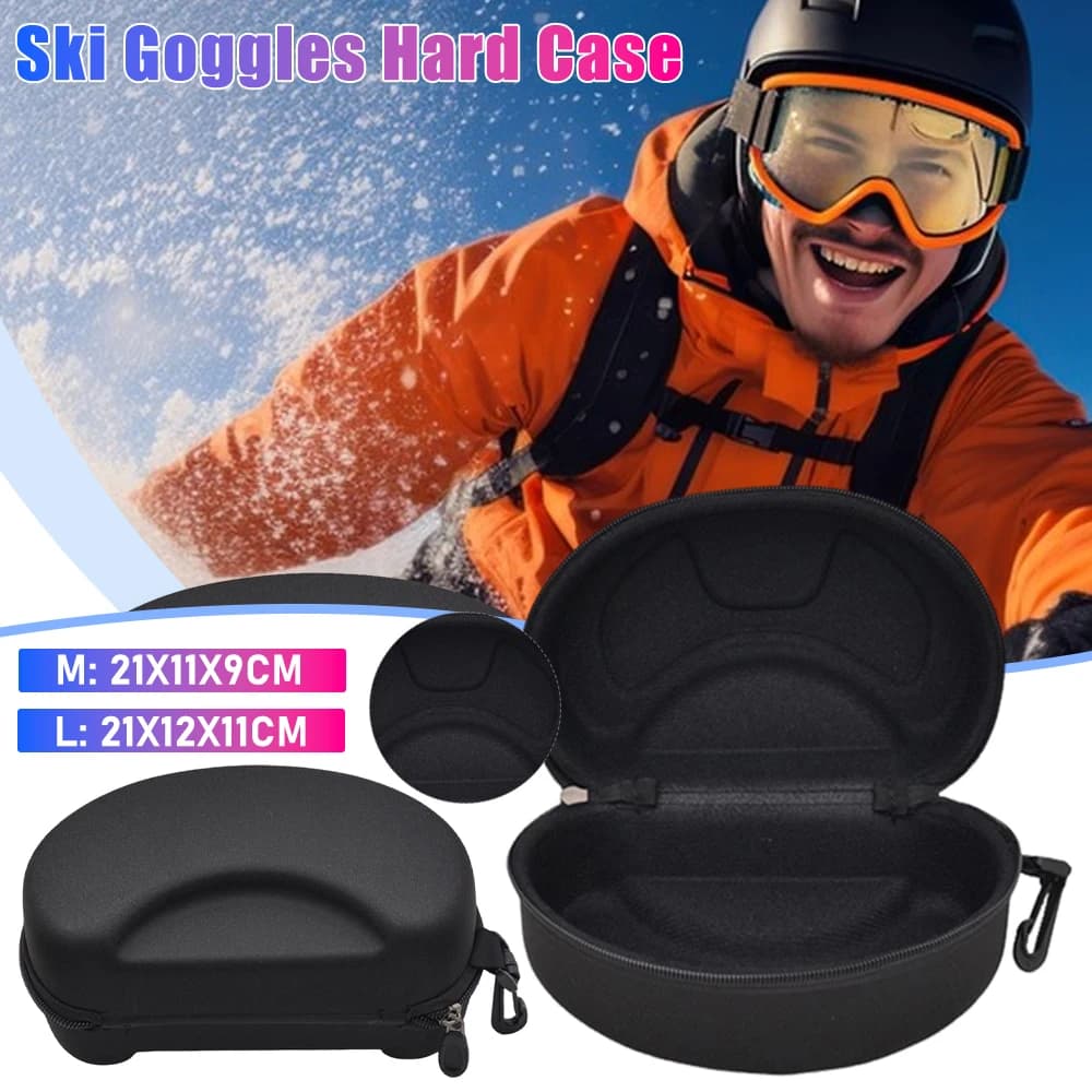 Custodia per occhiali da sci Custodie rigide impermeabili Custodia per occhiali sportivi in EVA Custodia protettiva per occhiali da sci Custodia per trasporto di occhiali