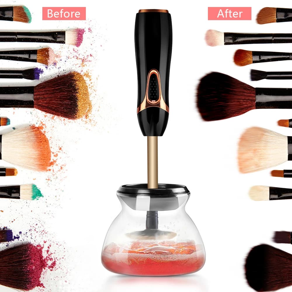 Detergent and Dryer for Makeup Brushes Clean Makeup Brushes Washing Machine 10 Seconds Makeup Brush Cleaning Tool in Silicone