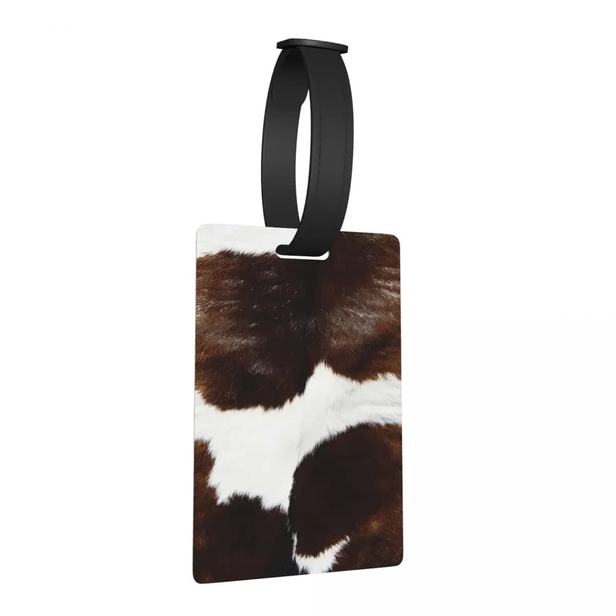 Etichette per bagagli con stampa mucca Ranch rustica Accessori per valigie Moda da viaggio Etichetta per imbarco per bagagli Porta etichette ID Nome Indirizzo