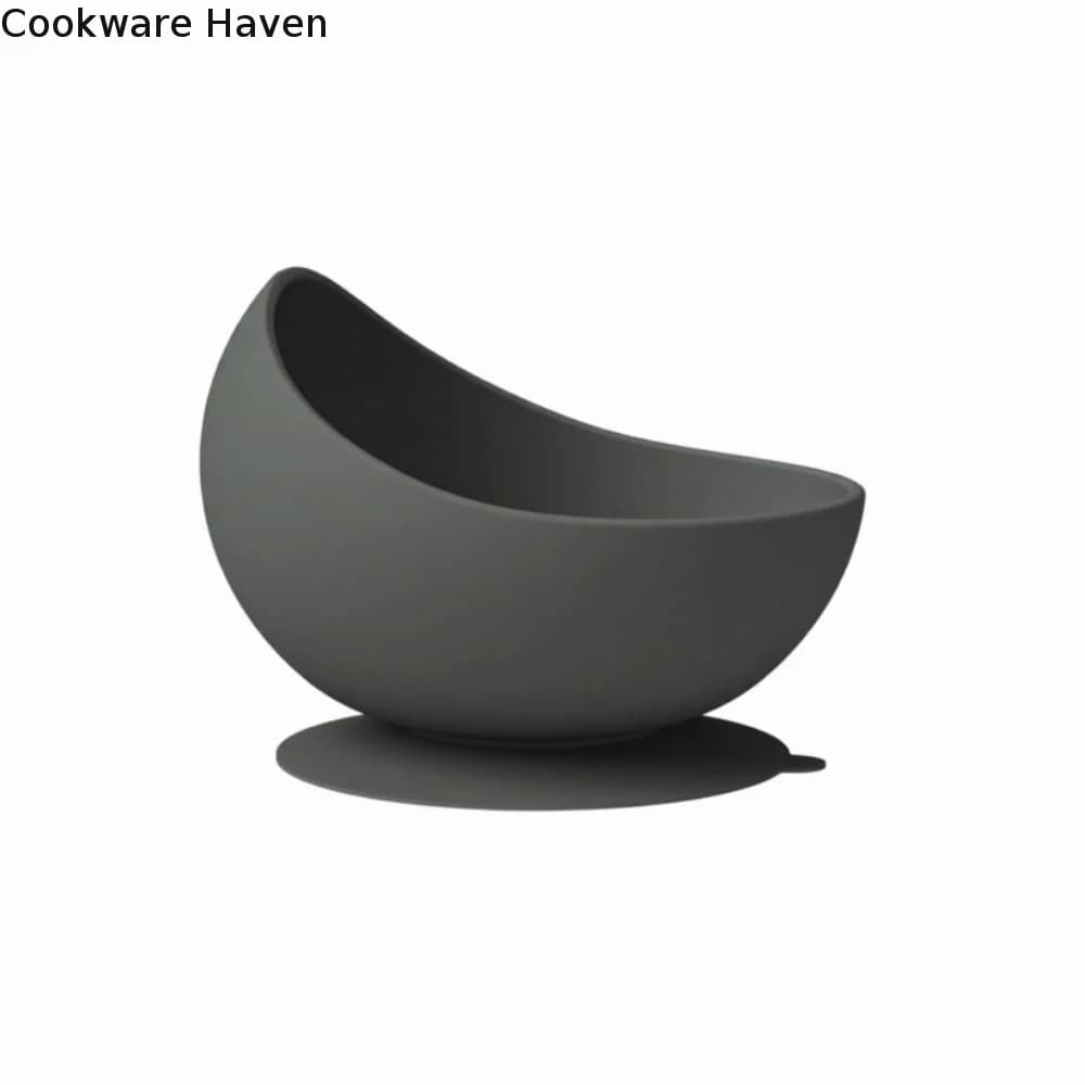 Non-Slip Silicone Pet Bowl Neck Protection Suction Cups Elevated Feeder Anti-Tipping Dog Food Bowl Pet Dining