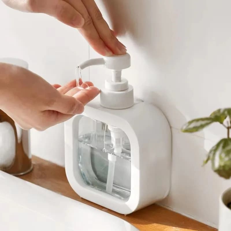Nuovi Dispenser di Sapone da Bagno da 300/500ml, Contenitori Ricaricabili per Lozione, Shampoo, Gel Doccia, Dispenser Portatile da Viaggio, Flacone Vuoto con Pompa per Bagno