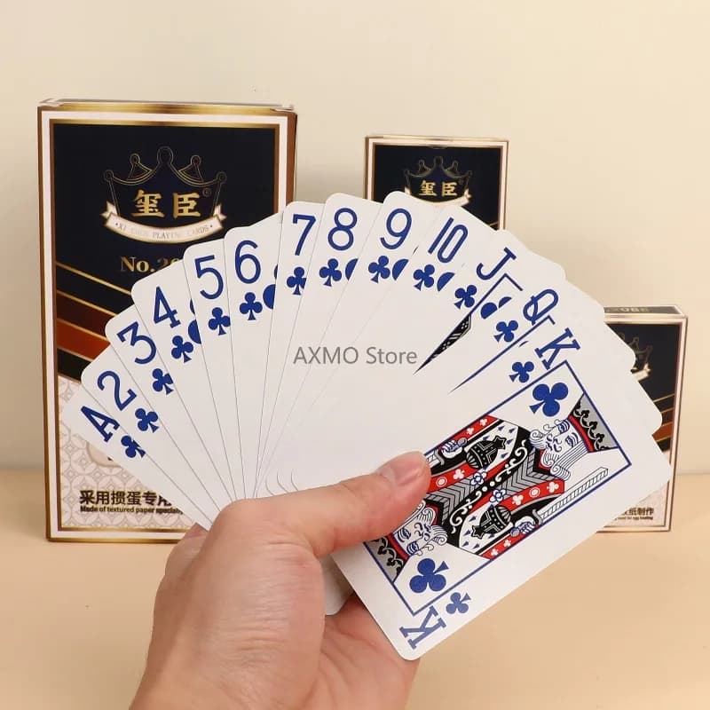 Carte da gioco Mazzo da poker in PVC lavabile impermeabile Durevole Forniture per giochi per feste per il tempo libero Carte per riunioni di famiglia Parti di giochi da tavolo regalo