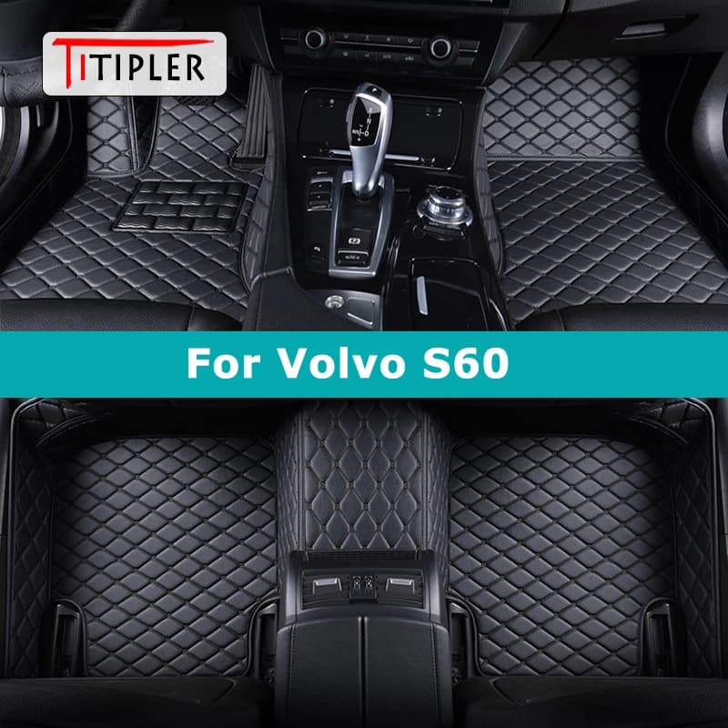 Tappetini per auto personalizzati TITIPLER per accessori per auto per tappeti per auto Volvo S60