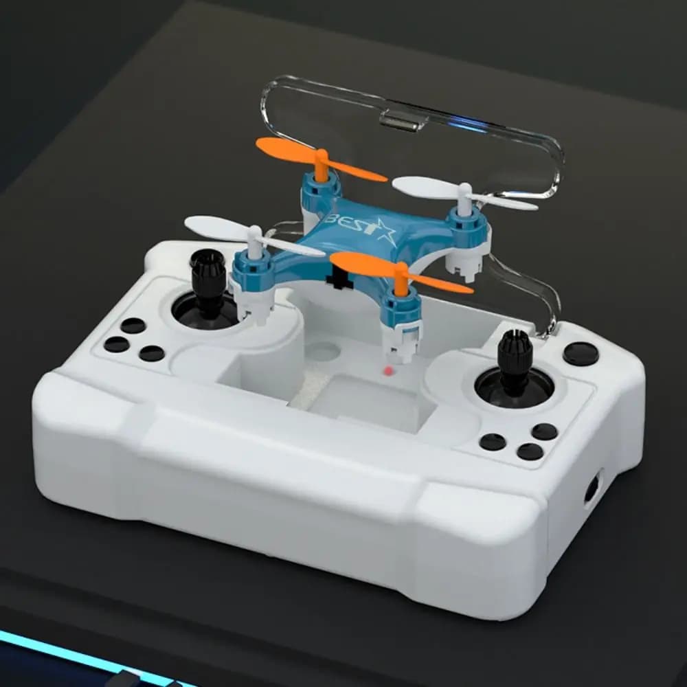 FC kaevixdioABS Mini Remote Control Aircraft Rechargeable Flying Rotation Remote Control Drone Durable Portable