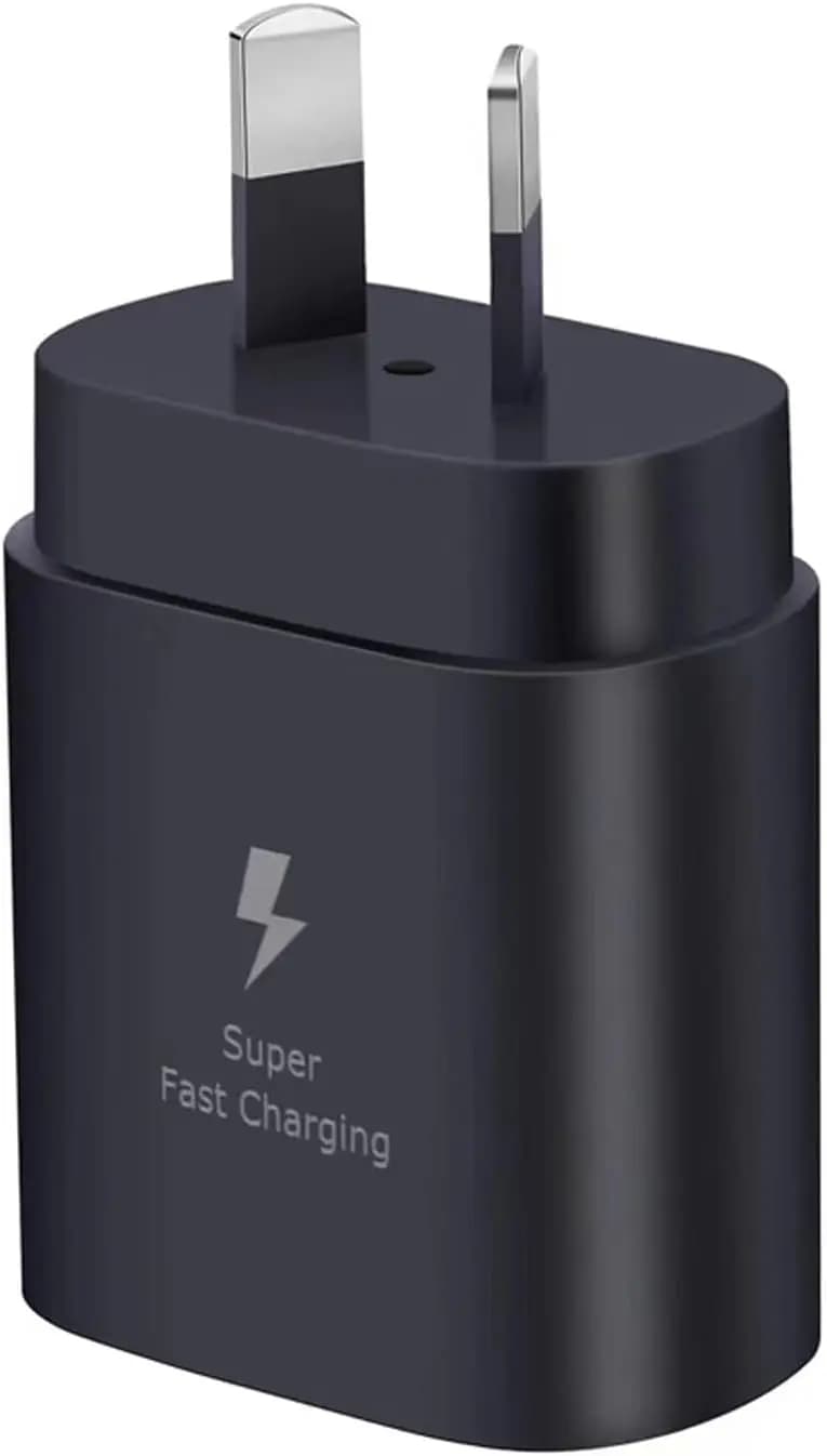 Australian standard charger, 25W Super Fast Type C Charger Block, Wall Plug Charger for Samsung for Galaxy S25/S24
