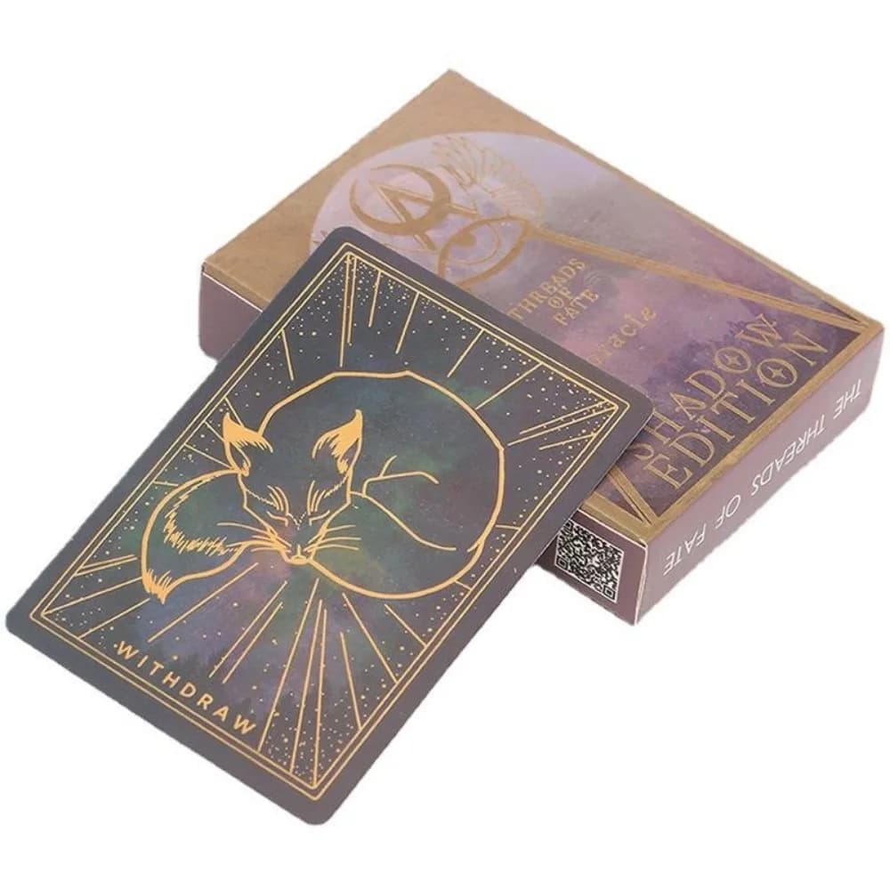 Fili per il destino Carte Oracle Shadow Edition Mazzo di tarocchi Intrattenimento Tavolo Giochi Divinazione 11 * 6,5 cm