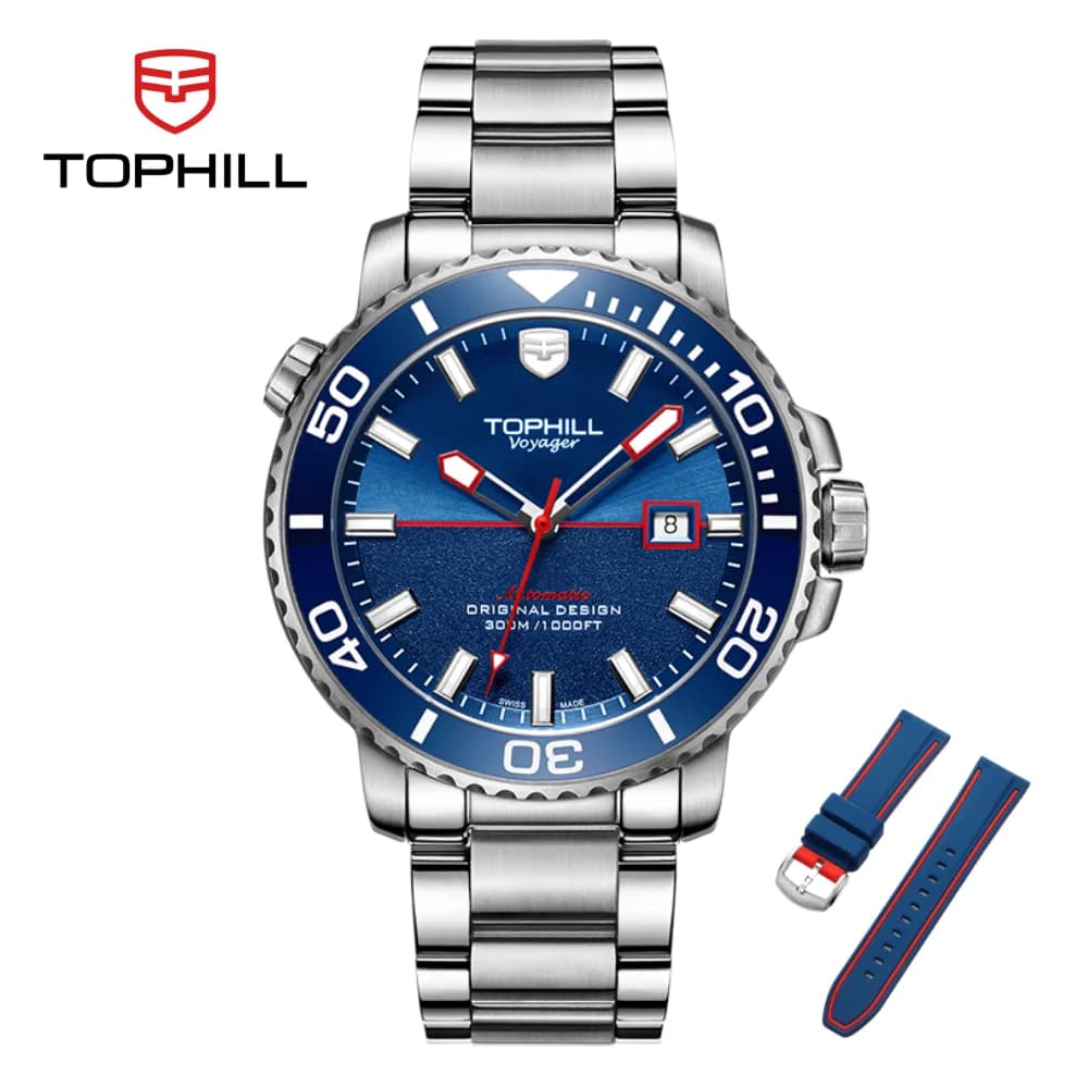 TOPHILL Sport 300M Diver Orologio da uomo Orologio da polso super luminoso per uomo Orologio subacqueo con movimento meccanico automatico S280