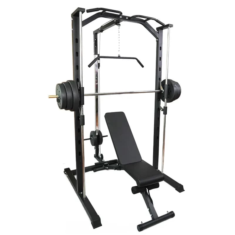 Telaio per Squat con Manubri, Attrezzatura Multifunzionale per Allenamento di Forza, Telaio Sicuro per Sollevamento Pesi e Panca Piana (personalizzabile)
