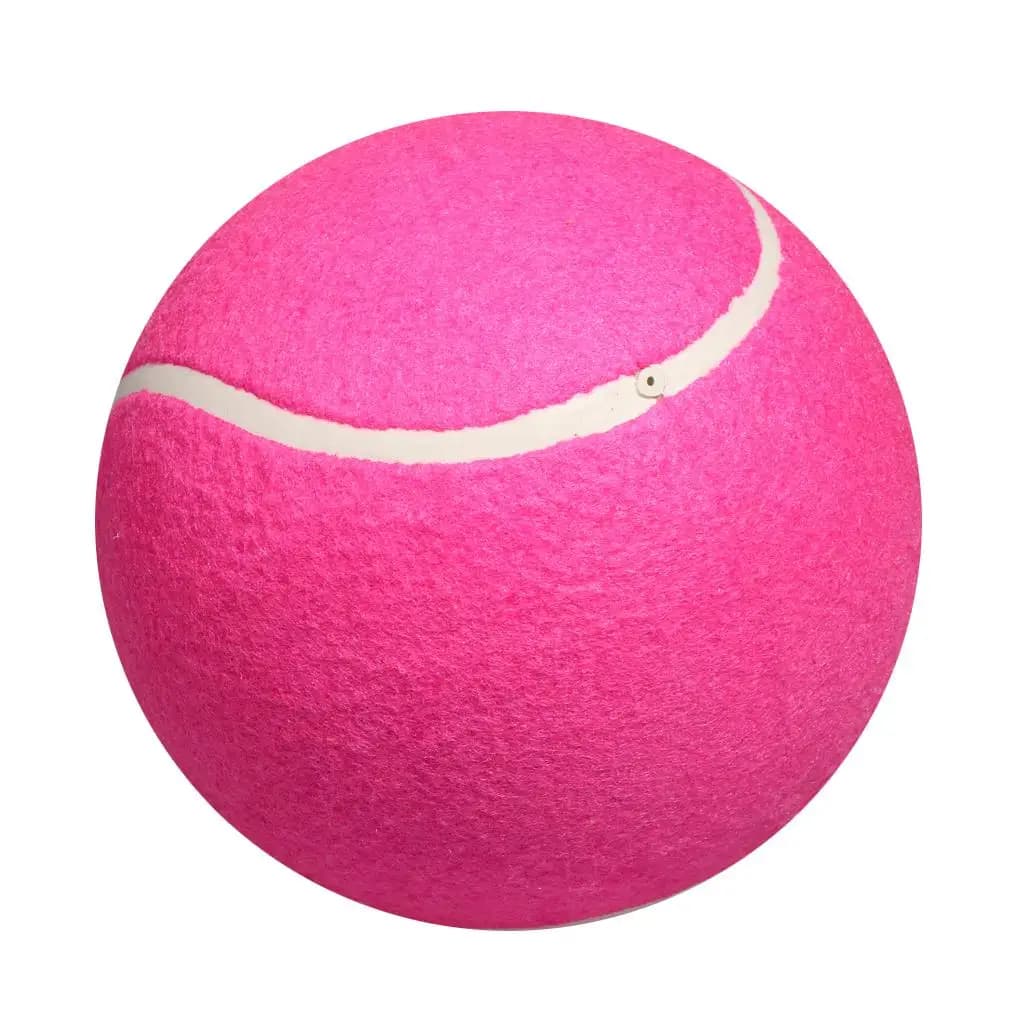 Pallina da Tennis in Gomma Rosa Personalizzata, Giocattolo Gonfiabile Oversize per Cani e Bambini, Addestramento Interattivo