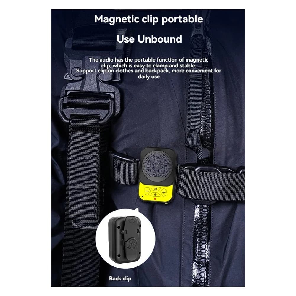 Super Sale Mini Magnetic Suction Portable Clip Audio Wireless Bluetooth Speaker Portable Outdoor Stereo Subwoofer Audio