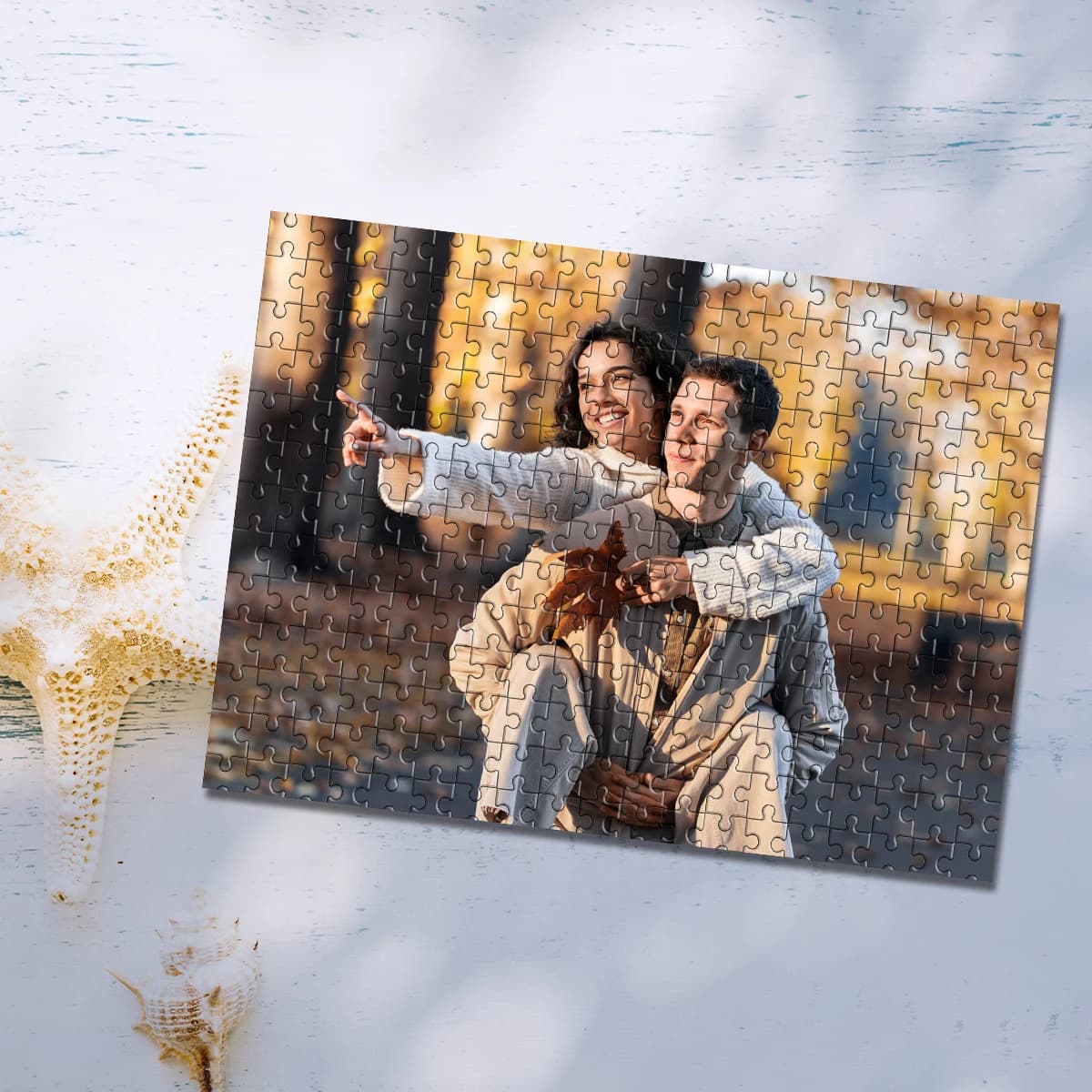 35/300/500/1000pcs Personalized Custom Photo Puzzle couple photos Friends A Memorable Keepsake Or A Special Celebration