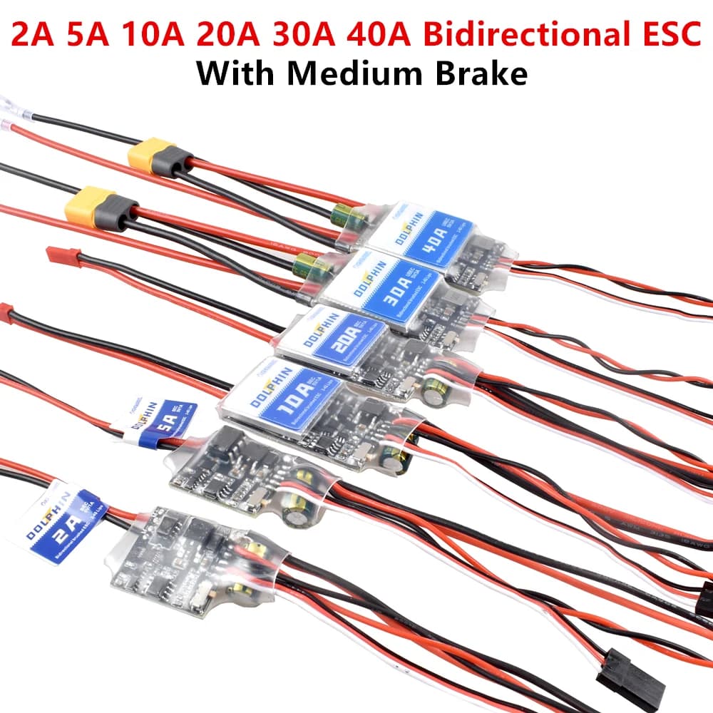 2A 5A 10A 20A 30A 40A bidirezionale, con freno medio ESC 2S-4S batteria, utilizzata per modello Rc fai da te barca/serbatoio/spazzola di ricambio per motore