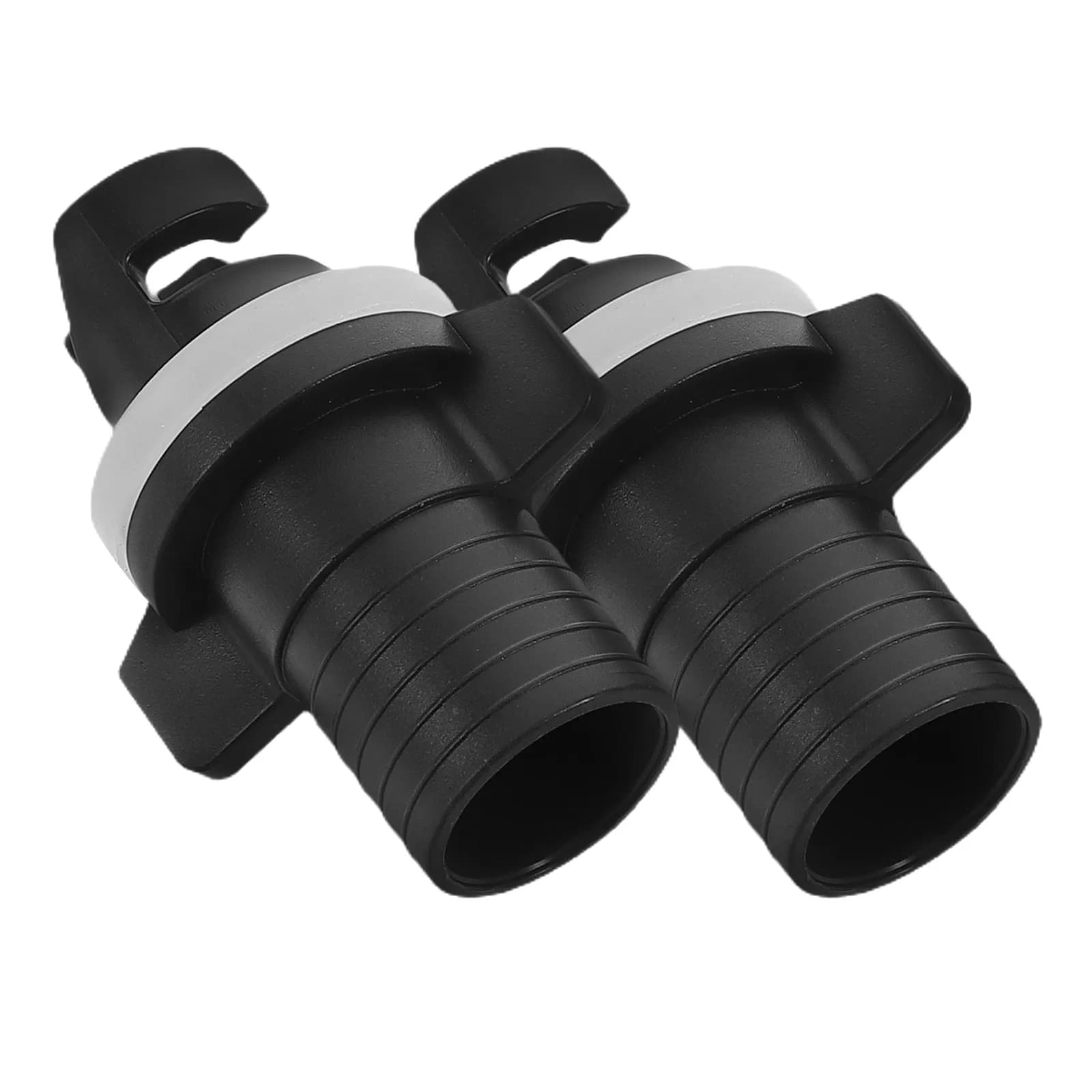 2 Pezzi Adattatori Valvola per Gommone, Connettori Tubo Pompa per Kayak SUP Paddle Board, Tappo Aria Antiperdita, Adattatore Valvola Aria per Barca