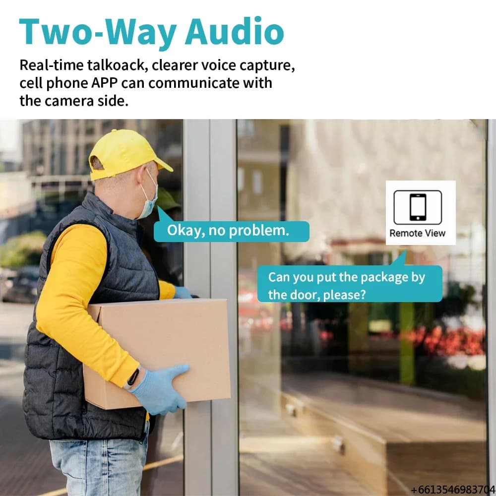 Telecamera di Sicurezza PTZ Wi-Fi AI Smart 3MP FHD 1080P con Visione Notturna e Batteria 6000mAh per Monitoraggio di Animali Domestici e Bambini