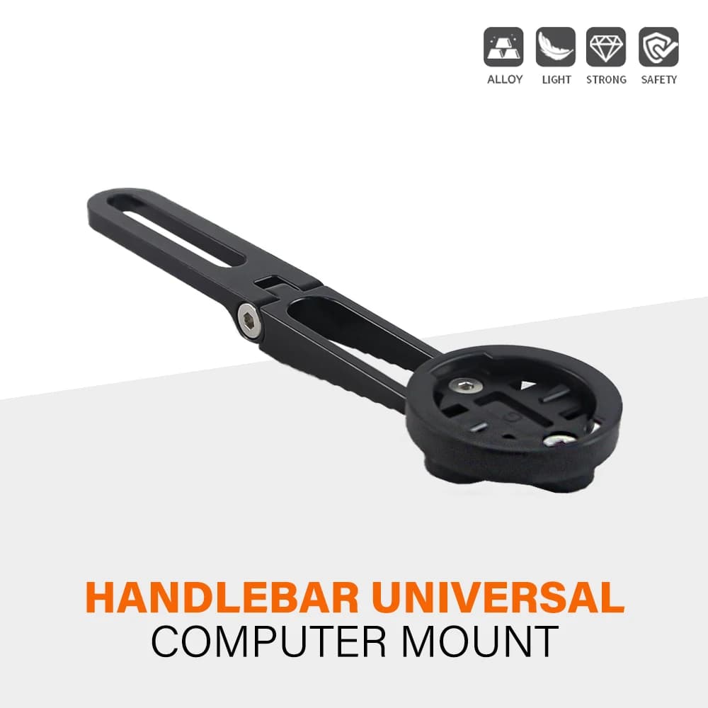 Staffa di montaggio per cronometro GPS in lega di alluminio per Garmin, Bryton, Wahoo, Cat EYE, luce flash, supporto per computer, ultraleggero, 14 g