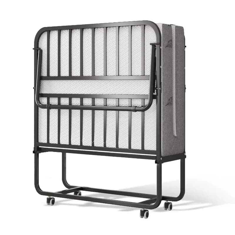 【Articolo di punta】Letto pieghevole Deluxe di grandi dimensioni 75"×46" con materasso in memory foam da 5 pollici su ruote per una facile conservazione, Cus