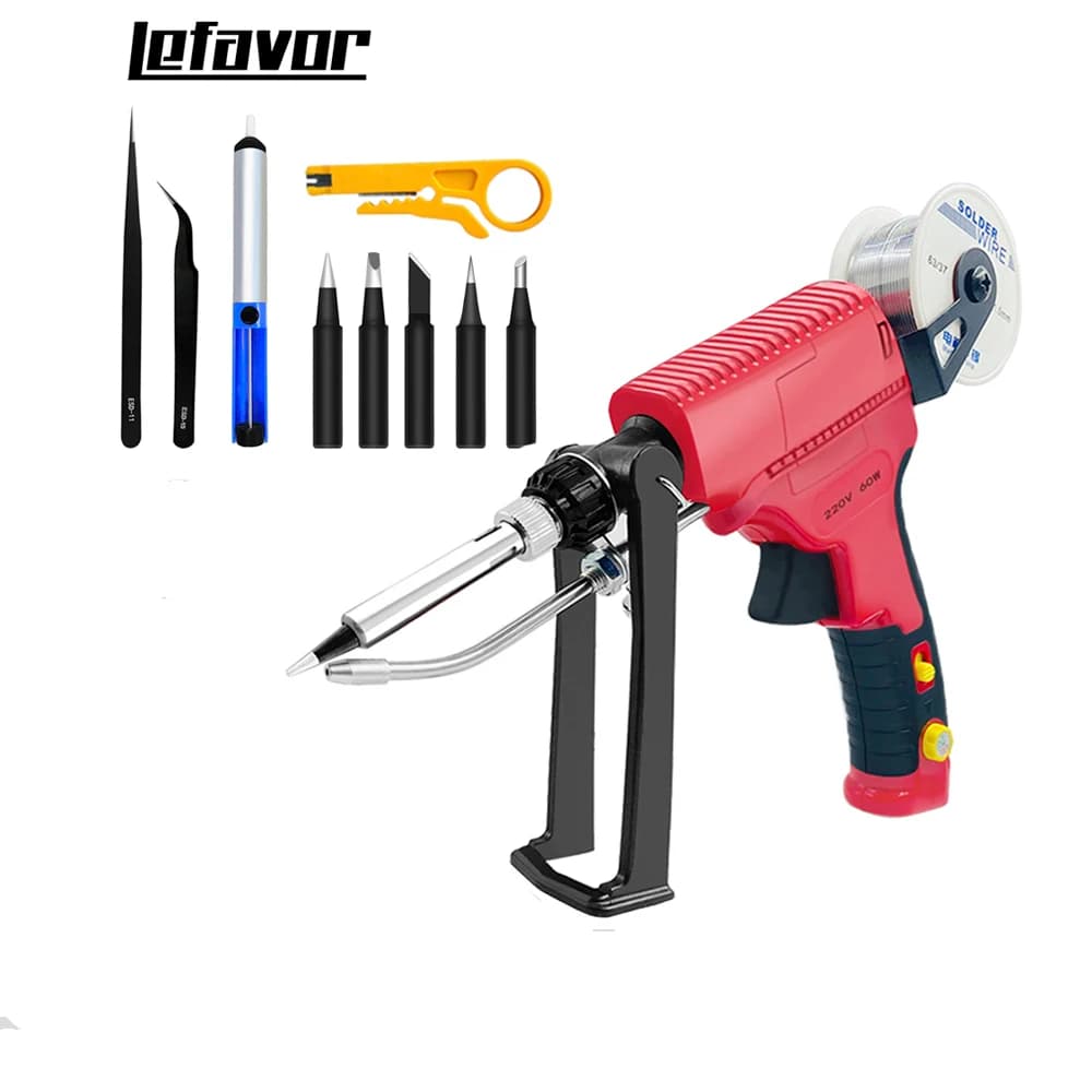 Saldatore elettrico da 60 W Pistola per saldatura manuale Riscaldamento interno Invia automaticamente lo strumento di riparazione