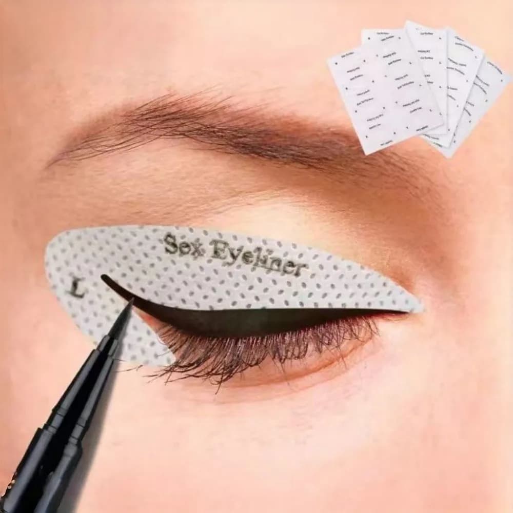 Adesivo per Eyeliner Adatto ai Principianti, Stencil Monouso per Ombretto, Adesivo Riutilizzabile per Primer Trucco per Principianti