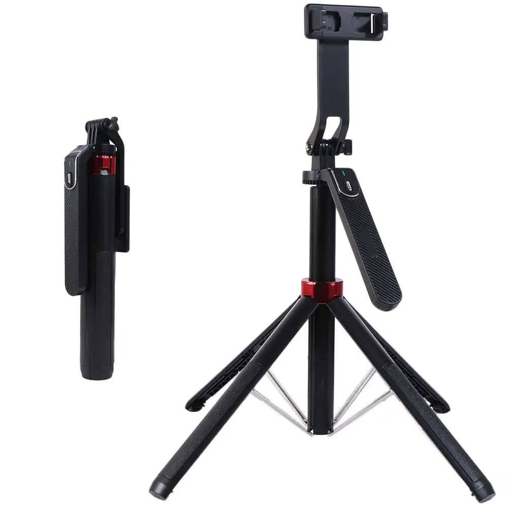 Bastone Selfie Telescopico a Quattro Gambe 1.8m, Bastone Selfie Bluetooth Portatile Estensibile e Regolabile, Supporto per Selfie Domestico