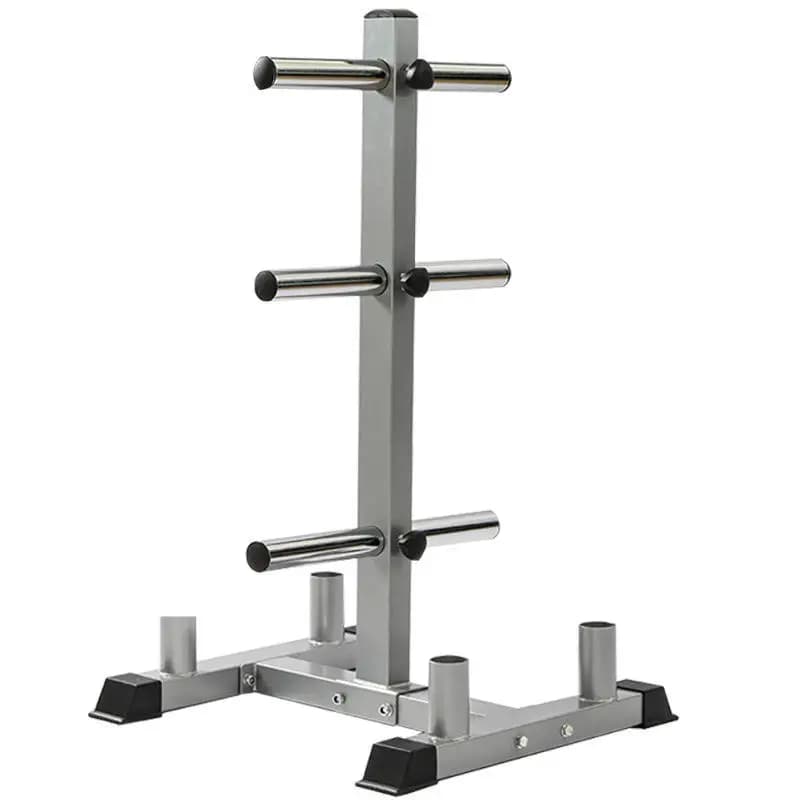 Professional Storage Rack for Gym Weight Plates and Bar Support Steel Support for Commercial Fitness