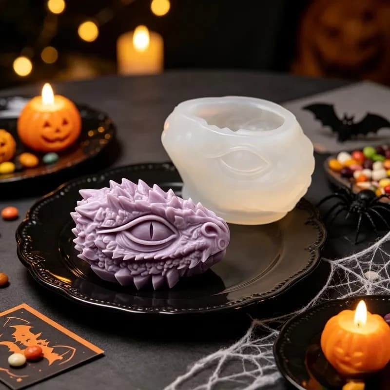 2026 NEW HOT Dragon Eye Scented Candle Silicone Molds DIY Halloween Decorative Handmade Mold Craft Animal Ornament Epoxy Mould