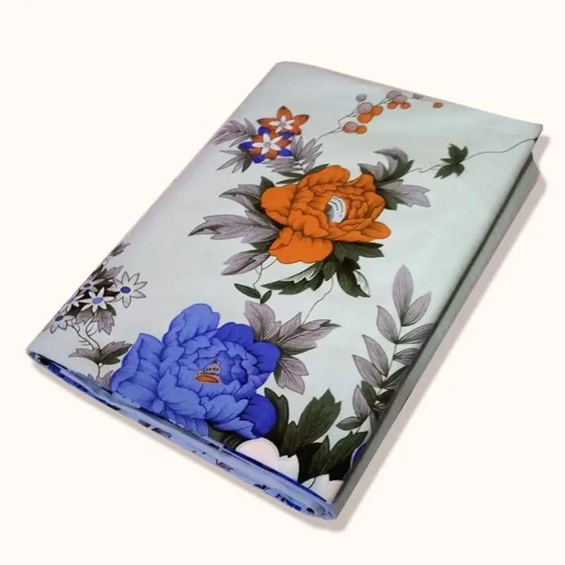Shanghai Traditional Sheet in Pure Cotton Thickness, Ancient Style with Printed Diagonal Pattern, Chinese Style Cover
