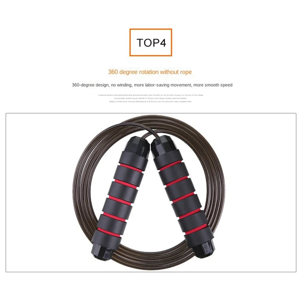 didyou Weighted Skipping Rope, Suitable for Aerobic Exercise, Speed Training, Extreme Jumping Endurance Training Black
