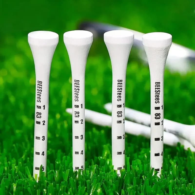 50 supporti da golf in legno resistenti che stabilizzano la palla sul campo per mantenere un livello perfetto del tee e migliorare la precisione