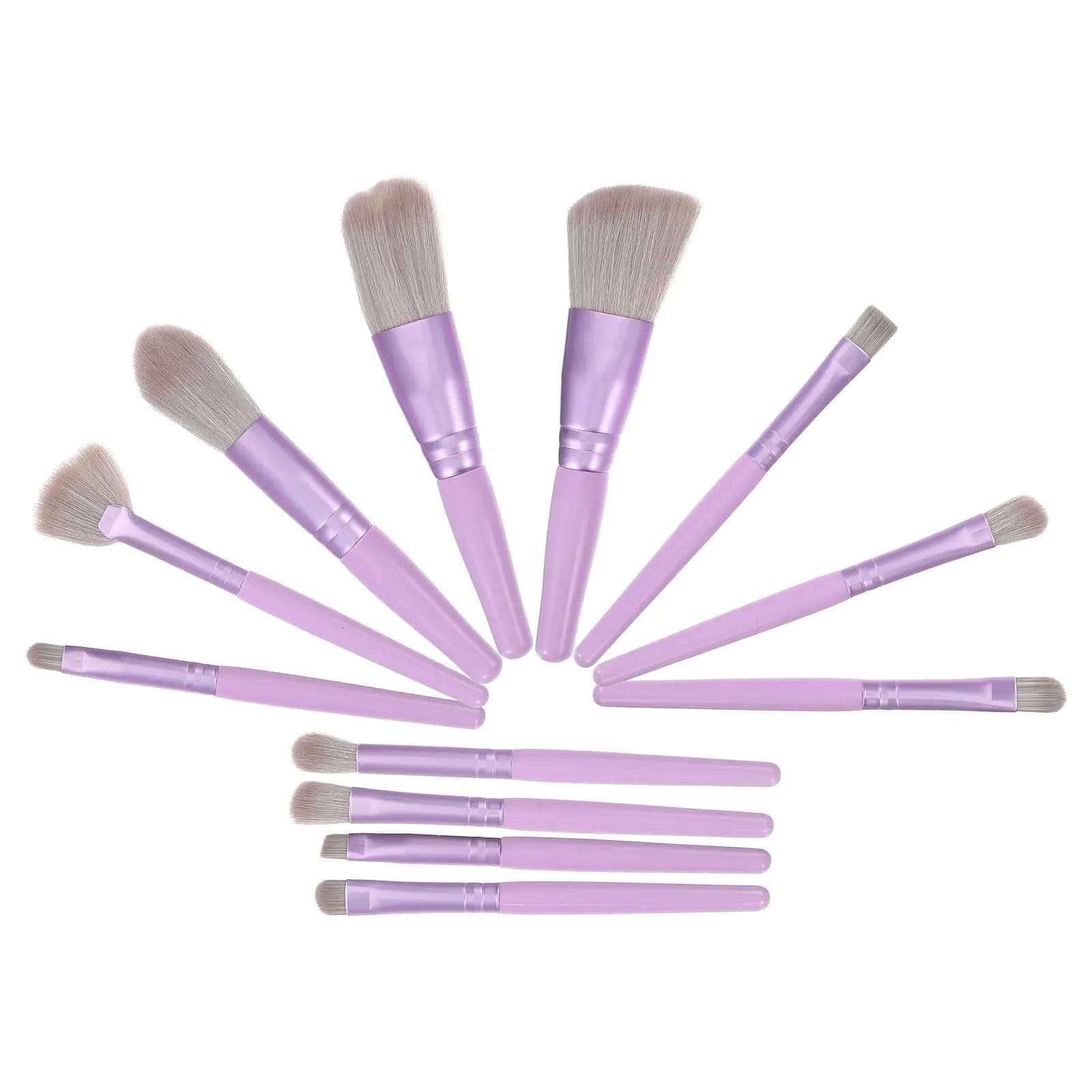 Set di Pennelli da Trucco Premium per Donne, Versatili per Ombretto, Blush, Labbra e Cipria, Eleganti Strumenti di Bellezza da Viaggio per il Viso